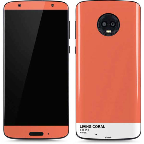 Living Coral Moto G6 Skin