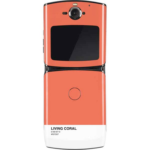 Living Coral Motorola RAZR Skin