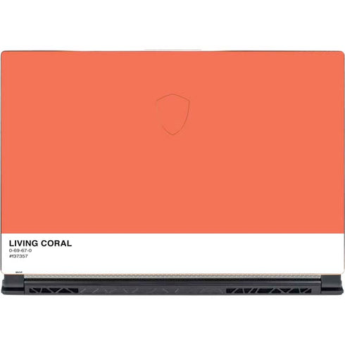 Living Coral MSI GS65 Stealth Laptop Skin