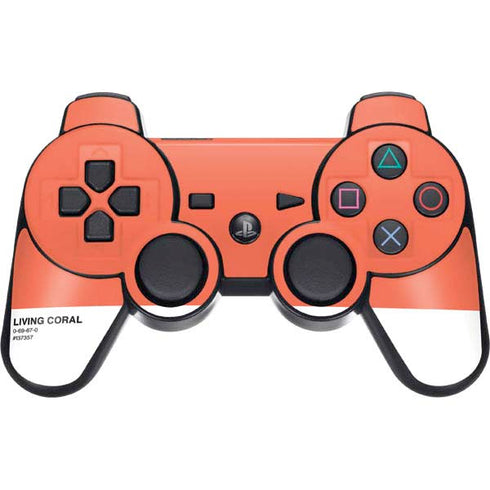 Living Coral PS3 Dual Shock wireless controller Skin