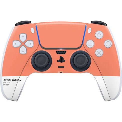 Living Coral PS5 Controller Skin