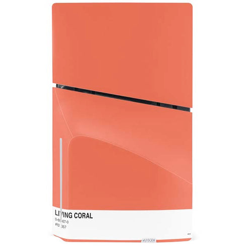 Living Coral PS5 Slim Disk Console Skin