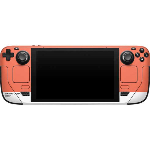 Living Coral Steam Deck Handheld Gaming Computer Skin