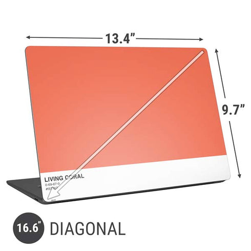 Living Coral Universal Laptop 16.6in (13.4 x 9.7in) Skin