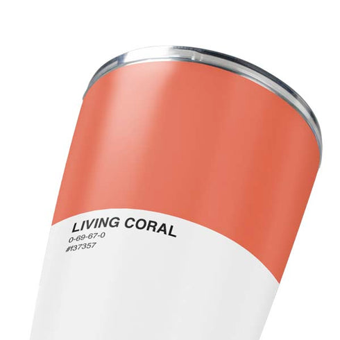Living Coral Yeti 20oz Tumbler Skin