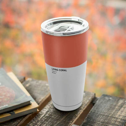 Living Coral Yeti 20oz Tumbler Skin