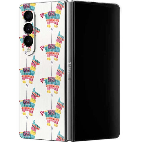 Cat Coq Llama Pinata Galaxy Z Fold4 5G Skin