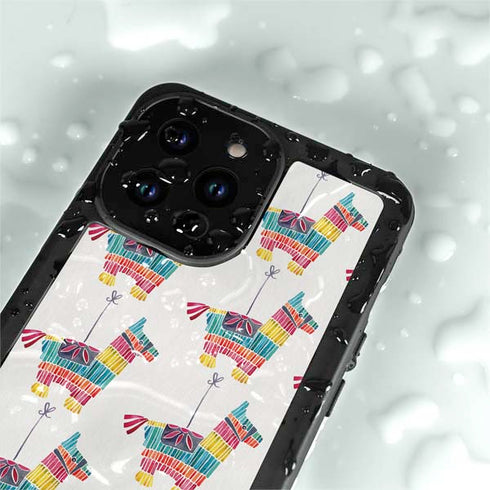 Cat Coq Llama Pinata iPhone 14 Pro Max Waterproof Case