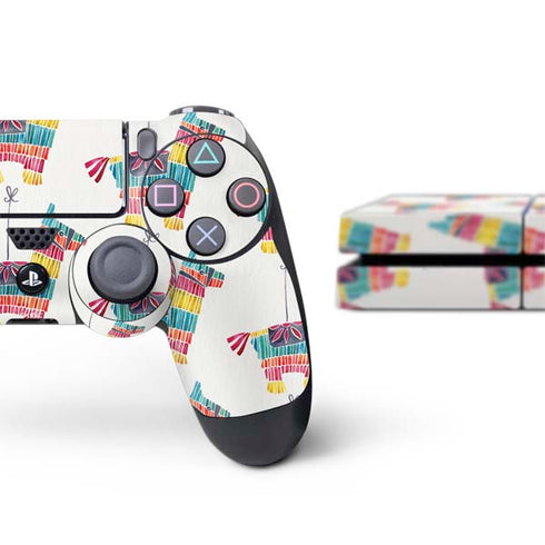 Cat Coq Llama Pinata PS4 Console and Controller Bundle Skin