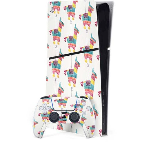 Llama Pinata by Cat Coq PS5 Slim Digital Edition Bundle Skin