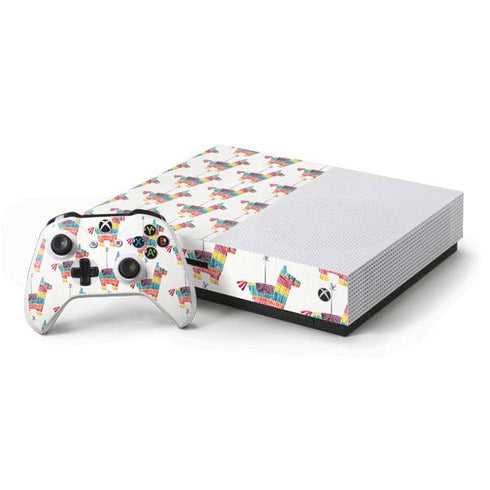 Cat Coq Llama Pinata Xbox One S Console and Controller Bundle Skin