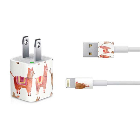 Cat Coq Alpacas iPhone Charger (5W USB) Skin