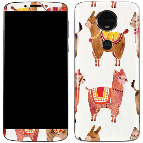 Cat Coq Alpacas Moto E5 Plus Skin