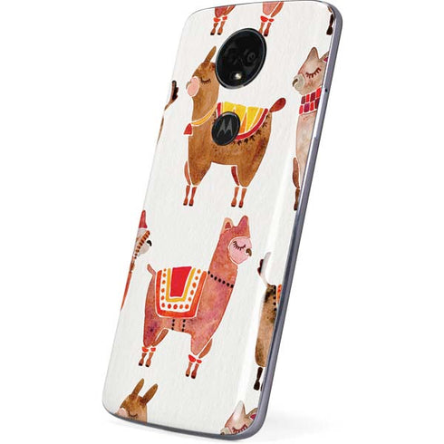 Cat Coq Alpacas Moto E5 Plus Skin