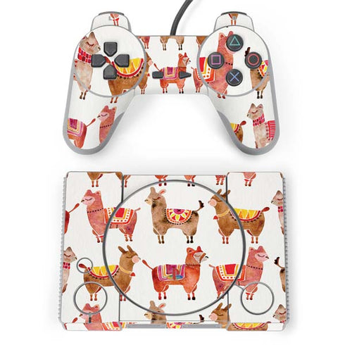 Cat Coq Alpacas PlayStation Classic Bundle Skin