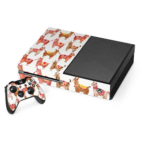 Cat Coq Alpacas Xbox One Console and Controller Bundle Skin