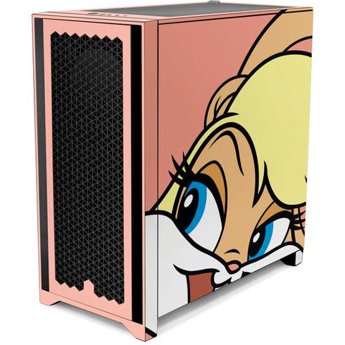 Looney Tunes Lola Bunny Zoomed In Corsair 4000D Tempered Glass Mid-Tower ATX Case Skin