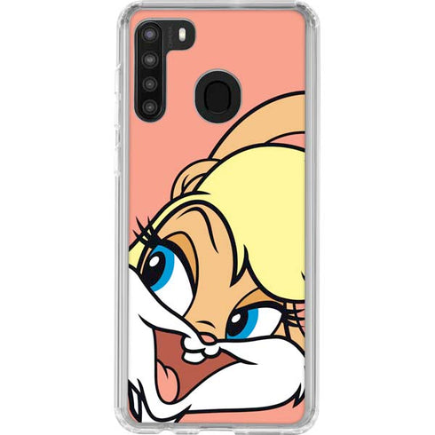 Looney Tunes Lola Bunny Zoomed In Galaxy A21 Clear Case