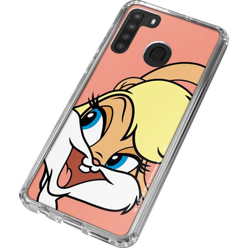 Looney Tunes Lola Bunny Zoomed In Galaxy A21 Clear Case
