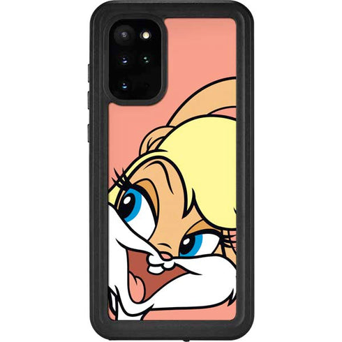 Looney Tunes Lola Bunny Zoomed In Galaxy S20 Plus Waterproof Case