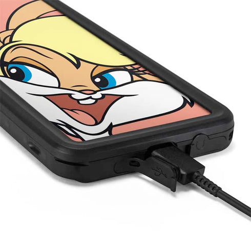Looney Tunes Lola Bunny Zoomed In Galaxy S20 Plus Waterproof Case