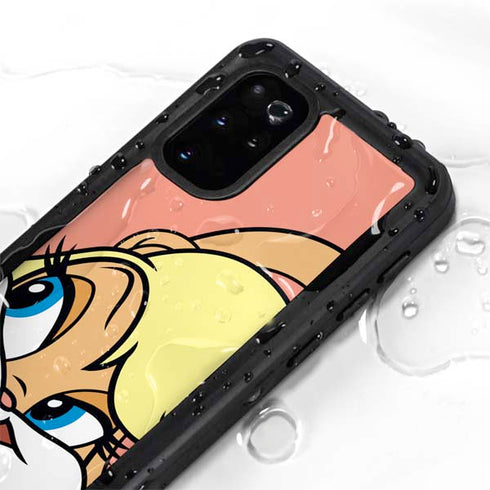 Looney Tunes Lola Bunny Zoomed In Galaxy S20 Plus Waterproof Case