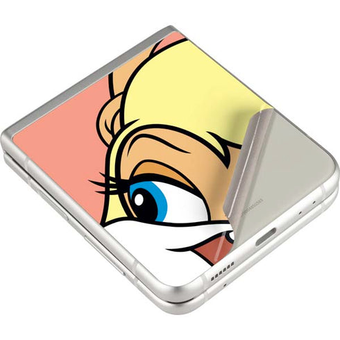 Looney Tunes Lola Bunny Zoomed In Galaxy Z Flip3 5G Skin