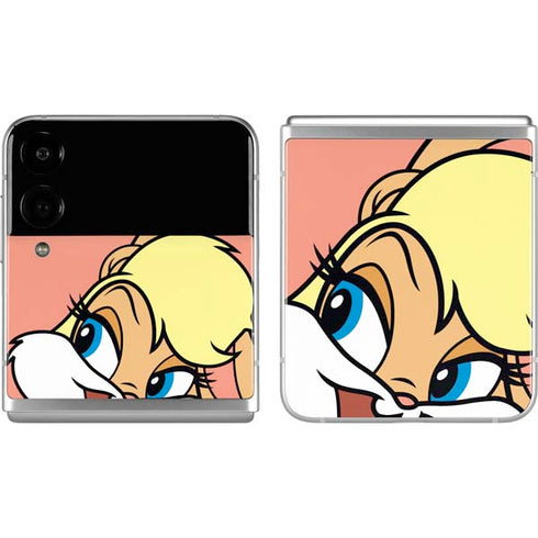 Looney Tunes Lola Bunny Zoomed In Galaxy Z Flip4 5G Skin