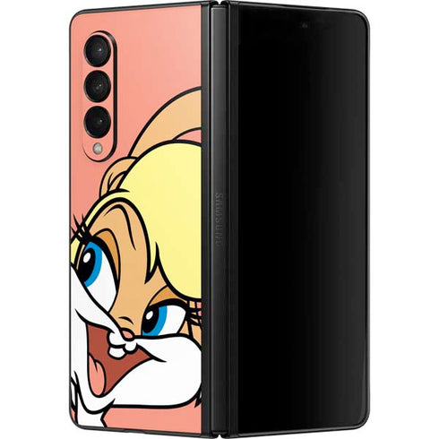 Looney Tunes Lola Bunny Zoomed In Galaxy Z Fold3 5G Skin
