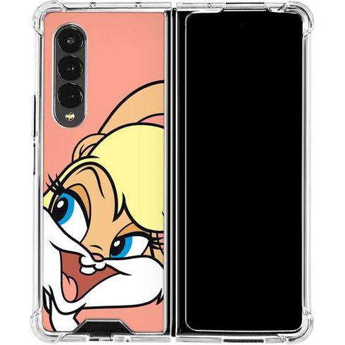 Looney Tunes Lola Bunny Zoomed In Galaxy Z Fold4 5G Clear Case