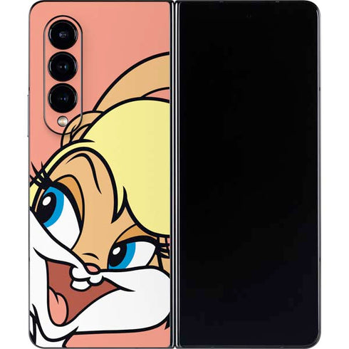 Looney Tunes Lola Bunny Zoomed In Galaxy Z Fold4 5G Skin
