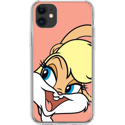 Looney Tunes Lola Bunny Zoomed In iPhone 11 Clear Case