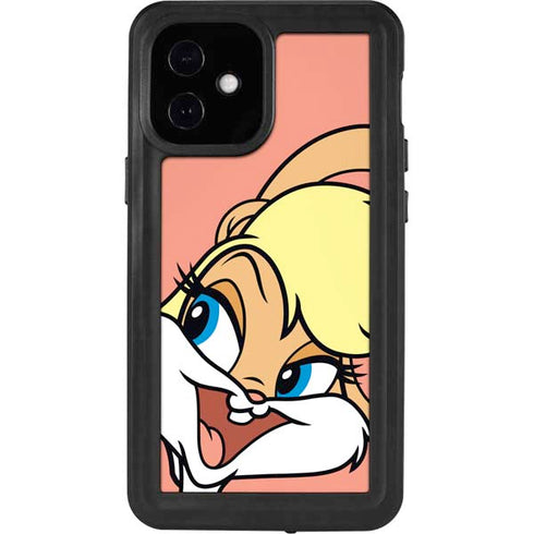 Looney Tunes Lola Bunny Zoomed In iPhone 12 Mini Waterproof Case