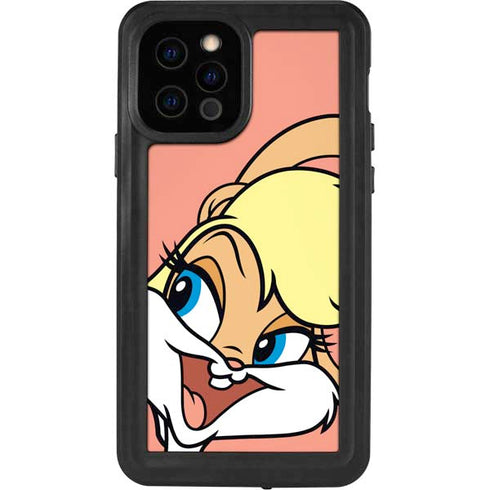 Looney Tunes Lola Bunny Zoomed In iPhone 12 Pro Waterproof Case