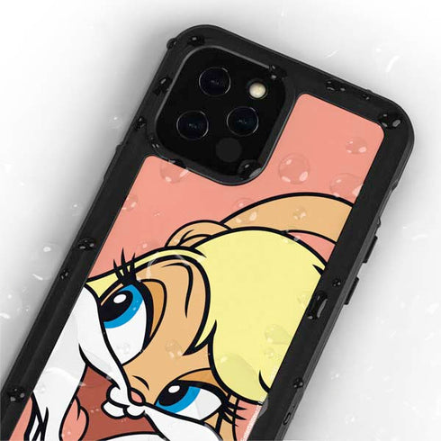 Looney Tunes Lola Bunny Zoomed In iPhone 12 Pro Waterproof Case
