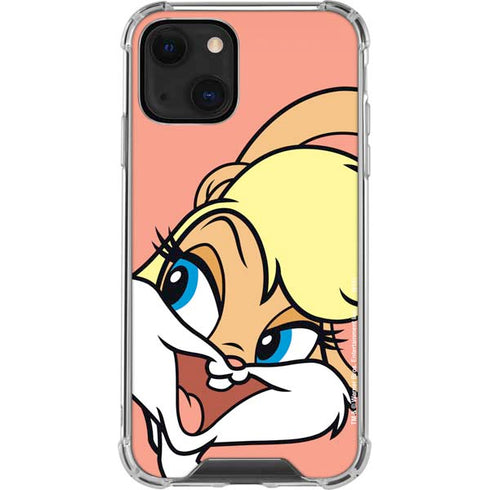 Looney Tunes Lola Bunny Zoomed In iPhone 13 Mini Clear Case
