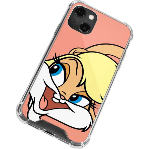 Looney Tunes Lola Bunny Zoomed In iPhone 14 Plus Clear Case