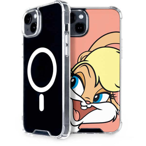 Looney Tunes Lola Bunny Zoomed In iPhone 15 Plus MagSafe Case