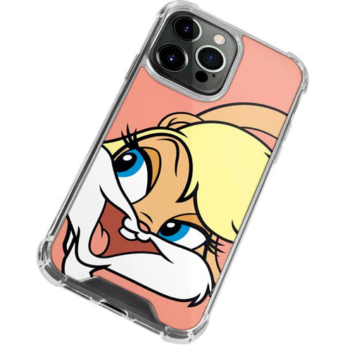 Looney Tunes Lola Bunny Zoomed In iPhone 14 Pro Clear Case