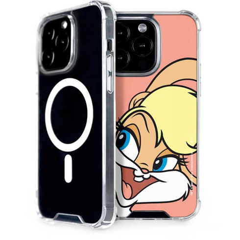 Looney Tunes Lola Bunny Zoomed In iPhone 14 Pro MagSafe Case