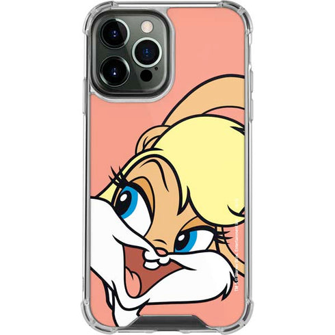 Looney Tunes Lola Bunny Zoomed In iPhone 14 Pro Max Clear Case