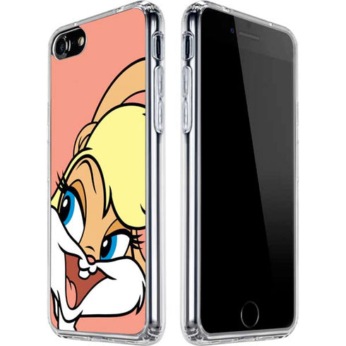 Looney Tunes Lola Bunny Zoomed In iPhone SE (2nd & 3rd Gen) Clear Case