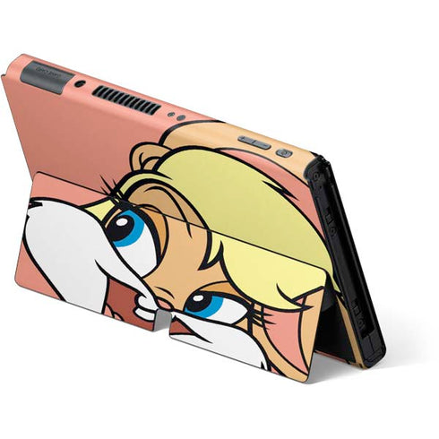 Looney Tunes Lola Bunny Zoomed In Nintendo Switch OLED (2021) Skin