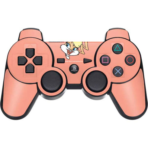 Looney Tunes Lola Bunny Zoomed In PS3 Dual Shock wireless controller Skin