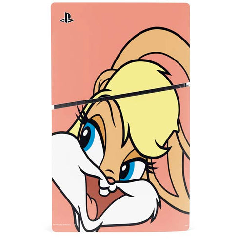 Looney Tunes Lola Bunny Zoomed In PS5 Slim Disk Console Skin