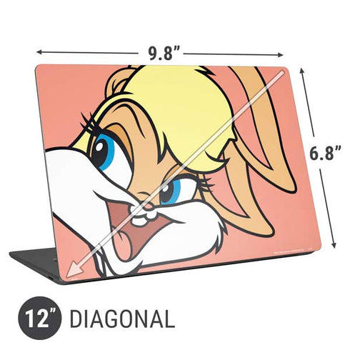 Looney Tunes Lola Bunny Zoomed In Universal Laptop 12in (9.8 x 6.8in) Skin