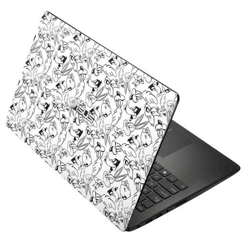 Looney Tunes Looney Squad Black and White Grid Asus X502CA 15.6 Skin