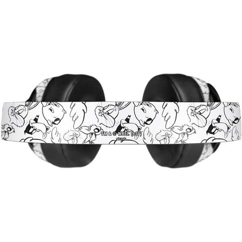 Looney Tunes Looney Squad Black and White Grid Beats Solo Pro Skin