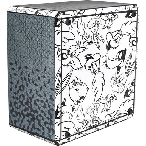Looney Tunes Looney Squad Black and White Grid Cooler Master MasterBox Q300L Mini Tower Skin