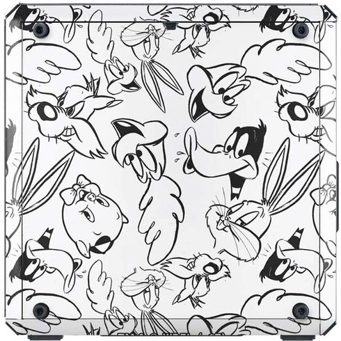 Looney Tunes Looney Squad Black and White Grid Cooler Master MasterBox Q300L Mini Tower Skin